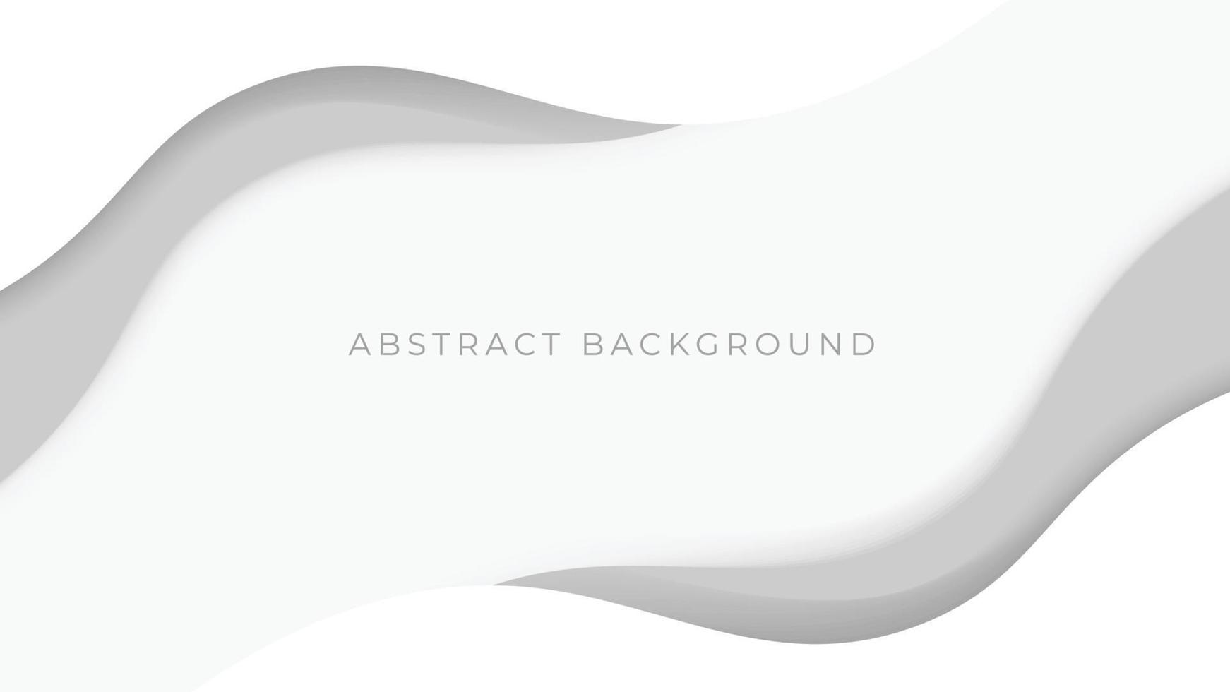 abstrakter schöner weißer grauer hintergrund, glatte und weiche kurve. Vektor-Illustration vektor