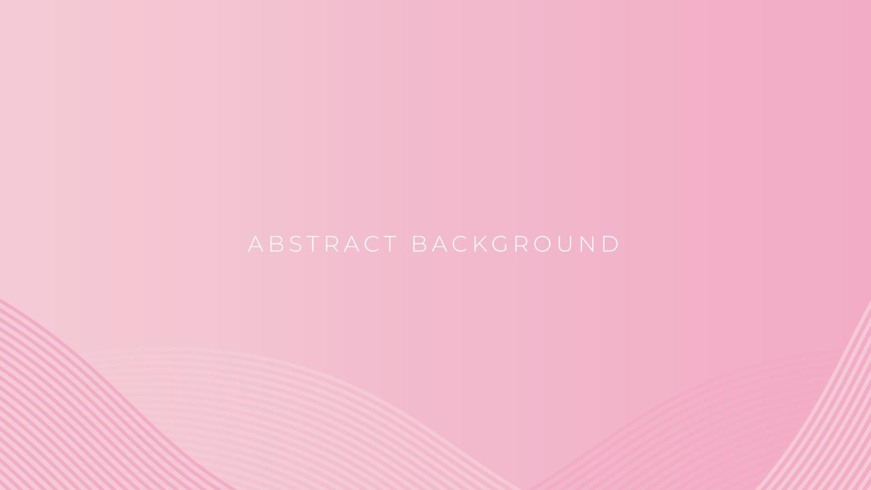weicher Gradient bewegt einfachen Hintergrund wellenartig. abstrakter rosa hintergrund mit kurvenlinien vektor