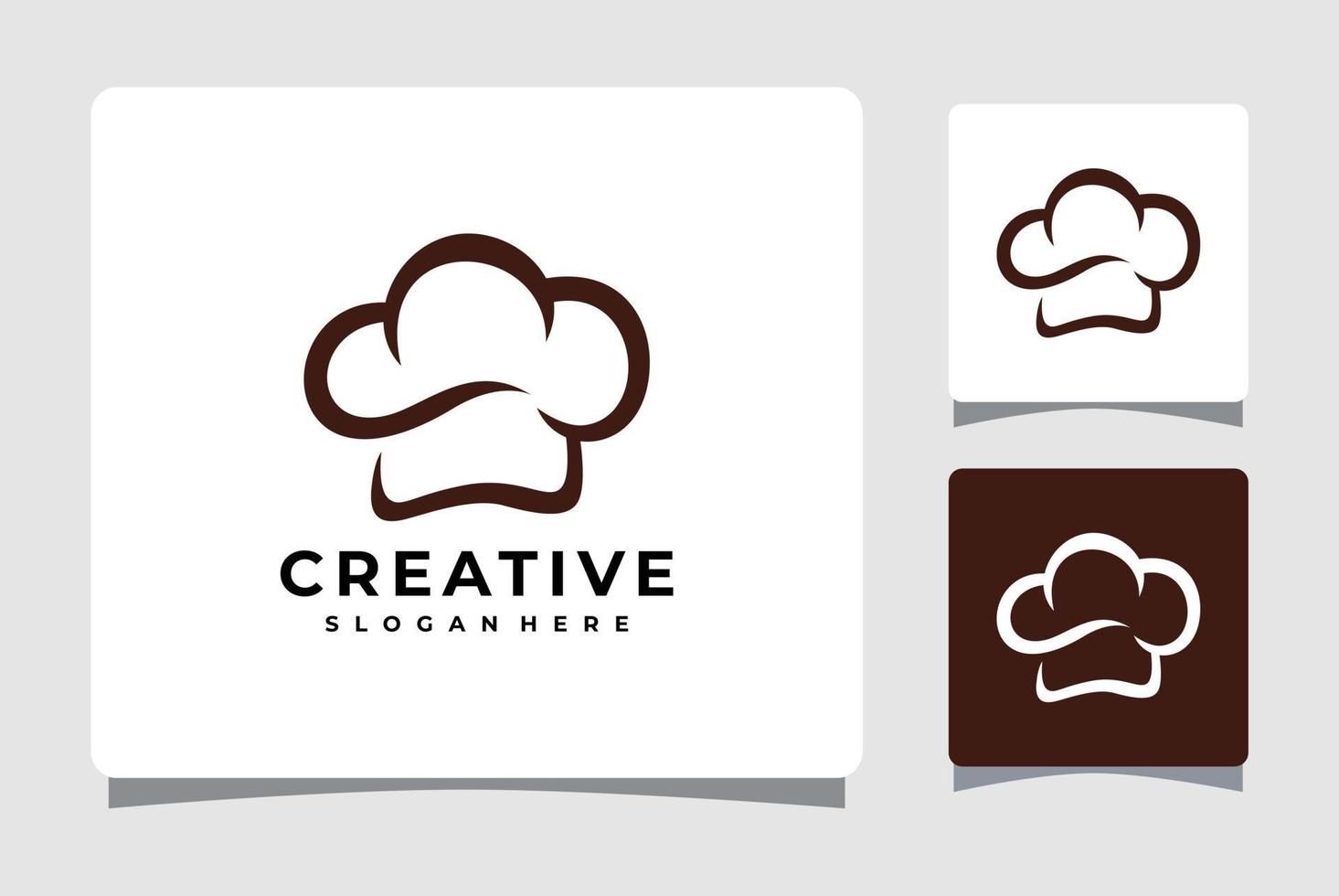 Design-Inspiration für Kochmützen, die Logo-Vorlagen kochen vektor