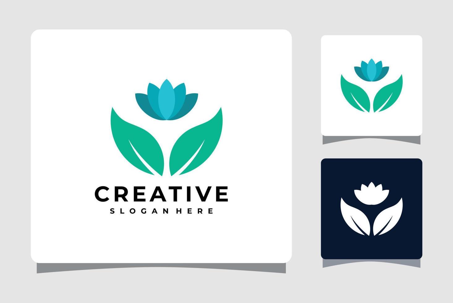 leaf spa logotyp mall design inspiration vektor