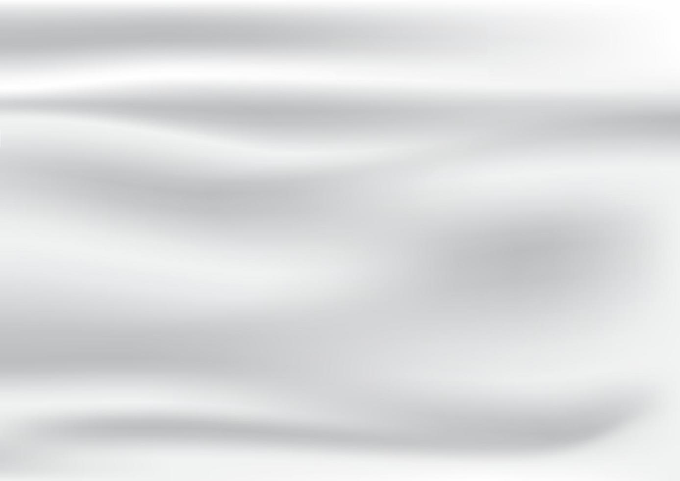 abstrakta rynkor av vit satin och silke tyger bakgrund och textur i vektordesign. vektor