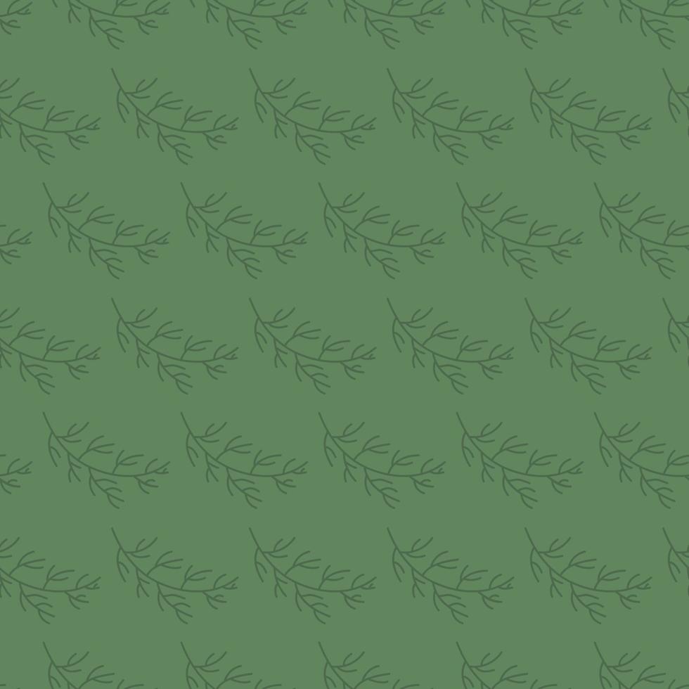 süßes botanisches Muster. nahtloser Hintergrund im Doodle-Stil vektor