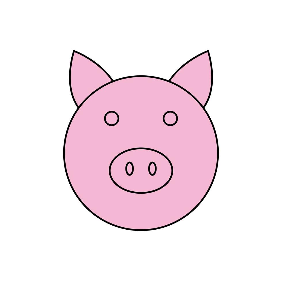 Schwein-Symbol. Vektor-Illustration vektor