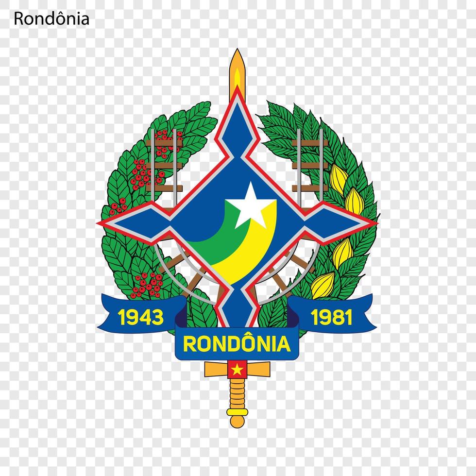 emblem för den brasilianska staten vektor