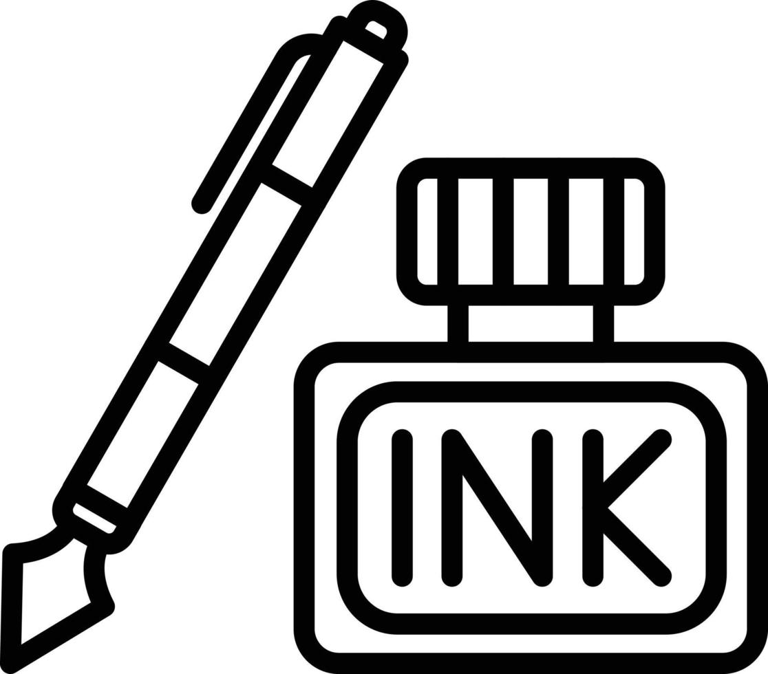 Tintenlinie Icon-Design vektor