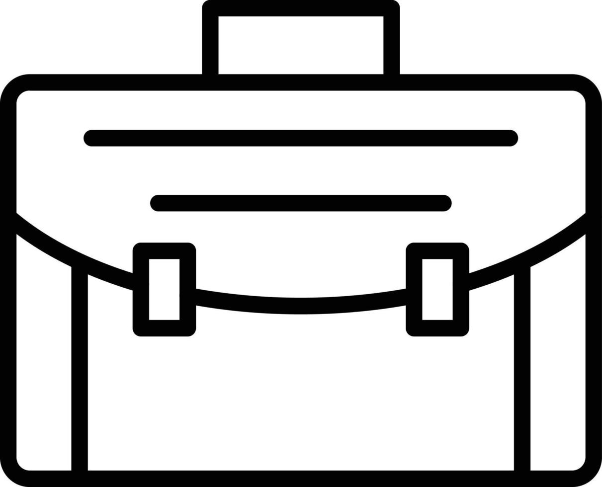resväska vektor linje ikon
