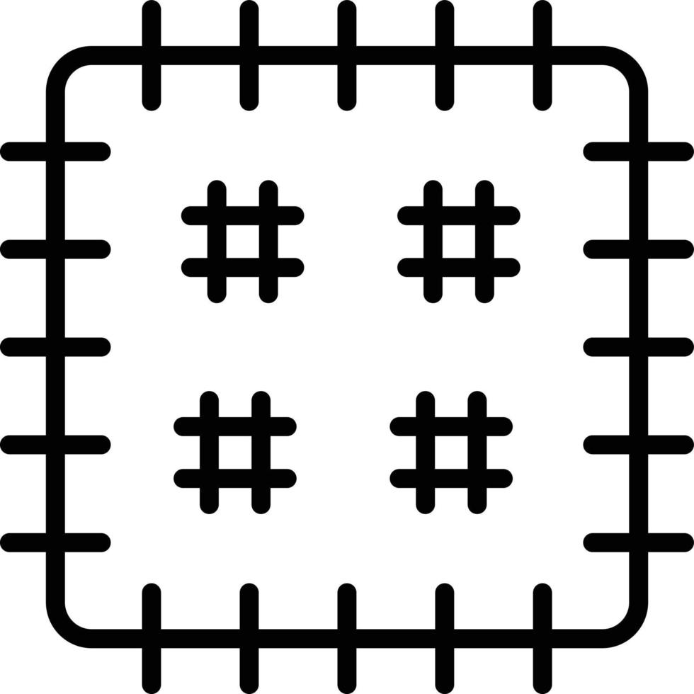 patch linje ikon design vektor