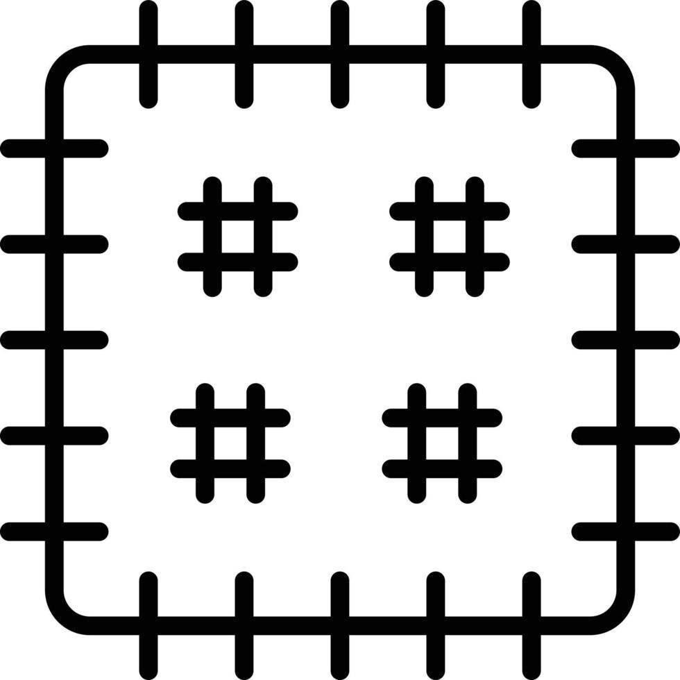 Patch-Line-Icon-Design vektor