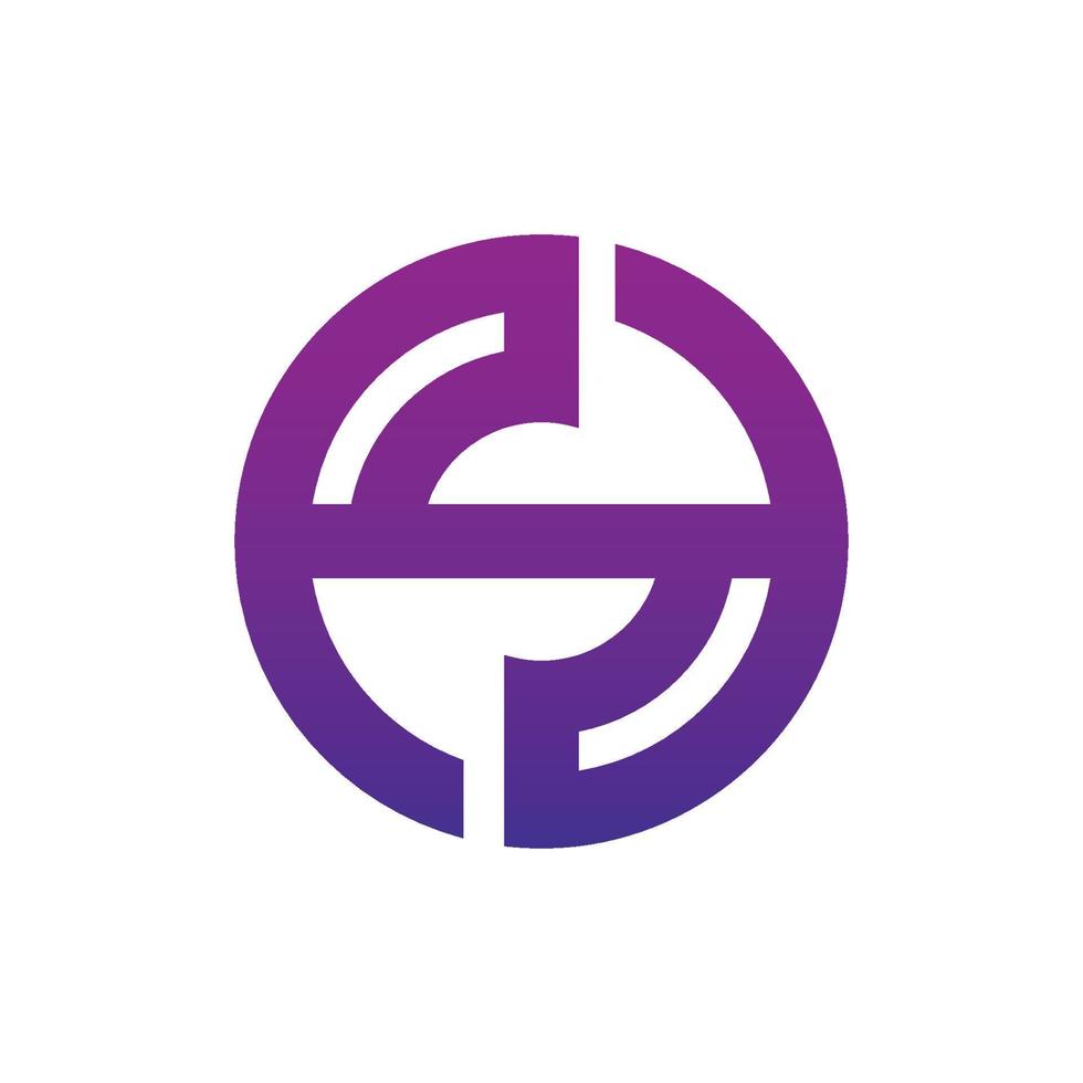 bokstavens logotyp designmall element ikon unika moderna kreativa varumärke vektor