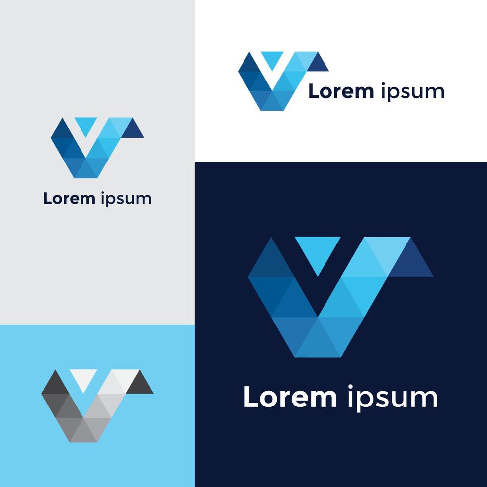 logotyp v initial bokstav design. kreativa teckensnitt v mall ikon. vektor