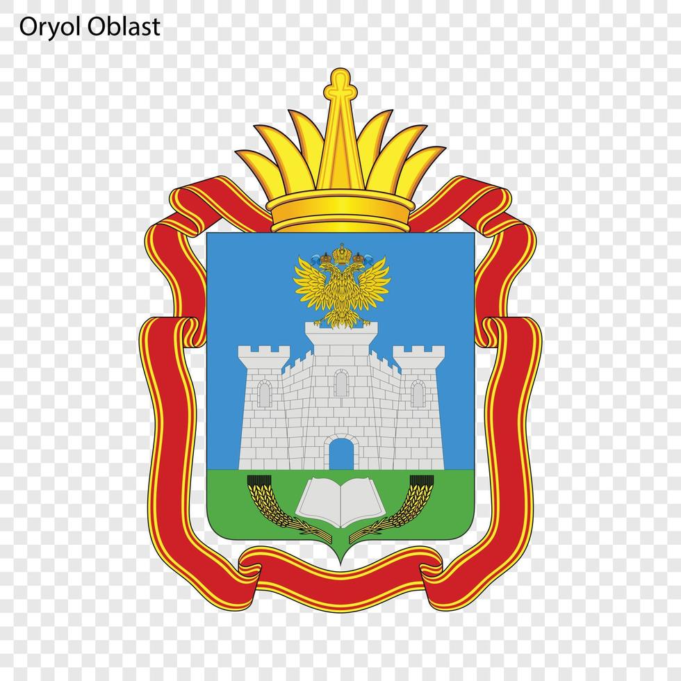 emblem för provinsen Ryssland vektor