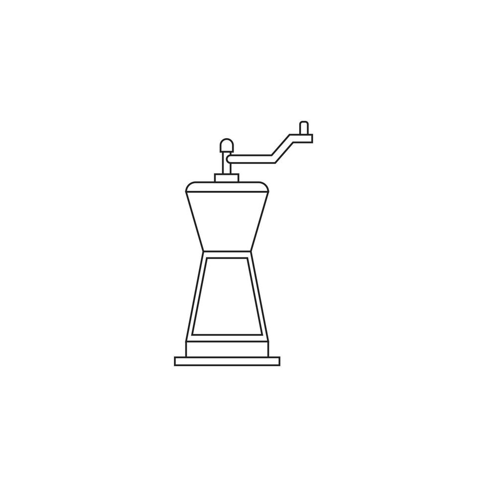 Kaffeemühlenvektor für die Symboldarstellung der Website vektor