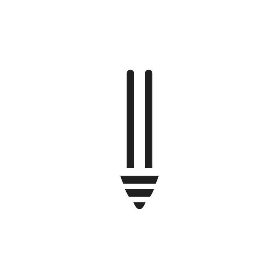 Lampenvektor für Website-Symbolsymbolpräsentation vektor
