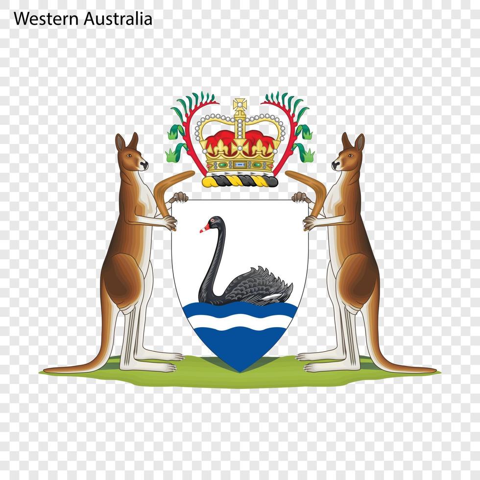 emblem staat australien. vektor