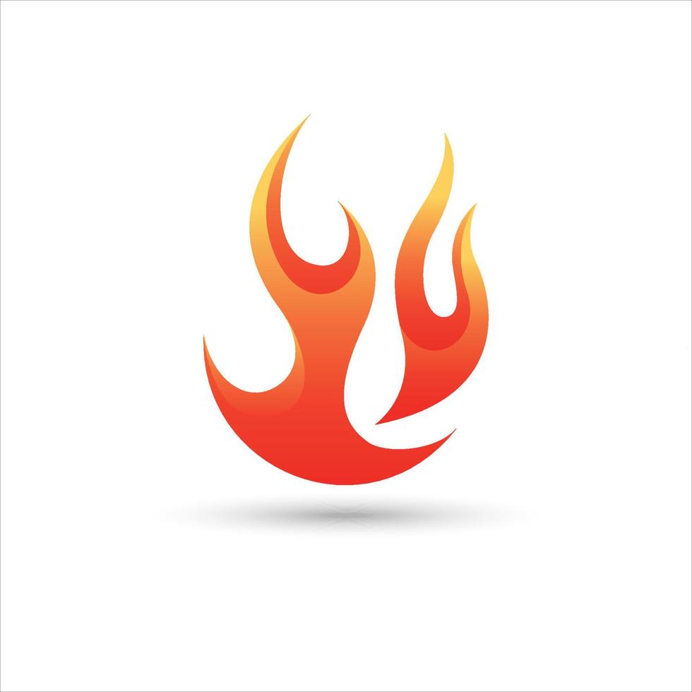 Feuer-Symbol. Flammen-Logo. Feuer-Vektor-Design-Illustration. Feuersymbol einfaches Zeichen. vektor