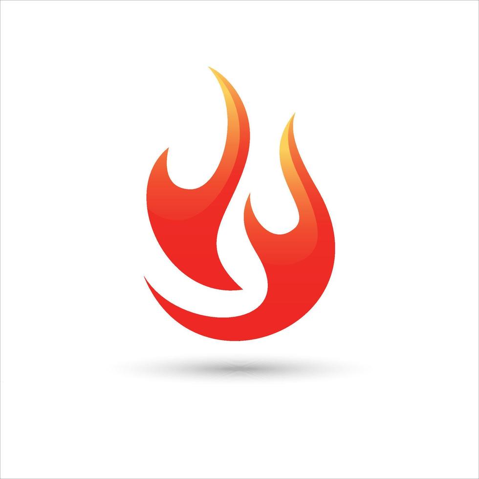 Feuer-Symbol. Flammen-Logo. Feuer-Vektor-Design-Illustration. Feuersymbol einfaches Zeichen. vektor