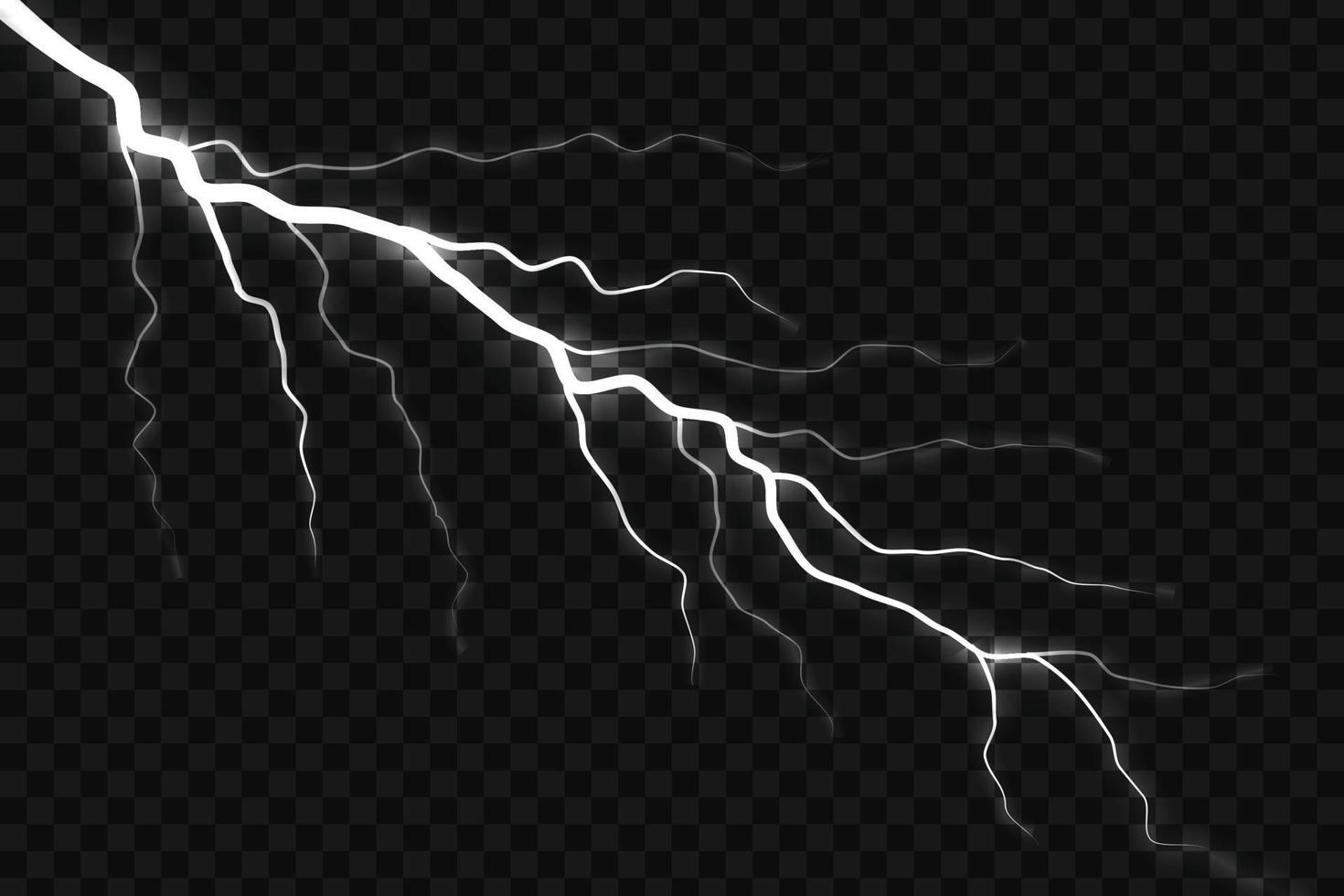 Blitz elektrisches Gewitter vektor