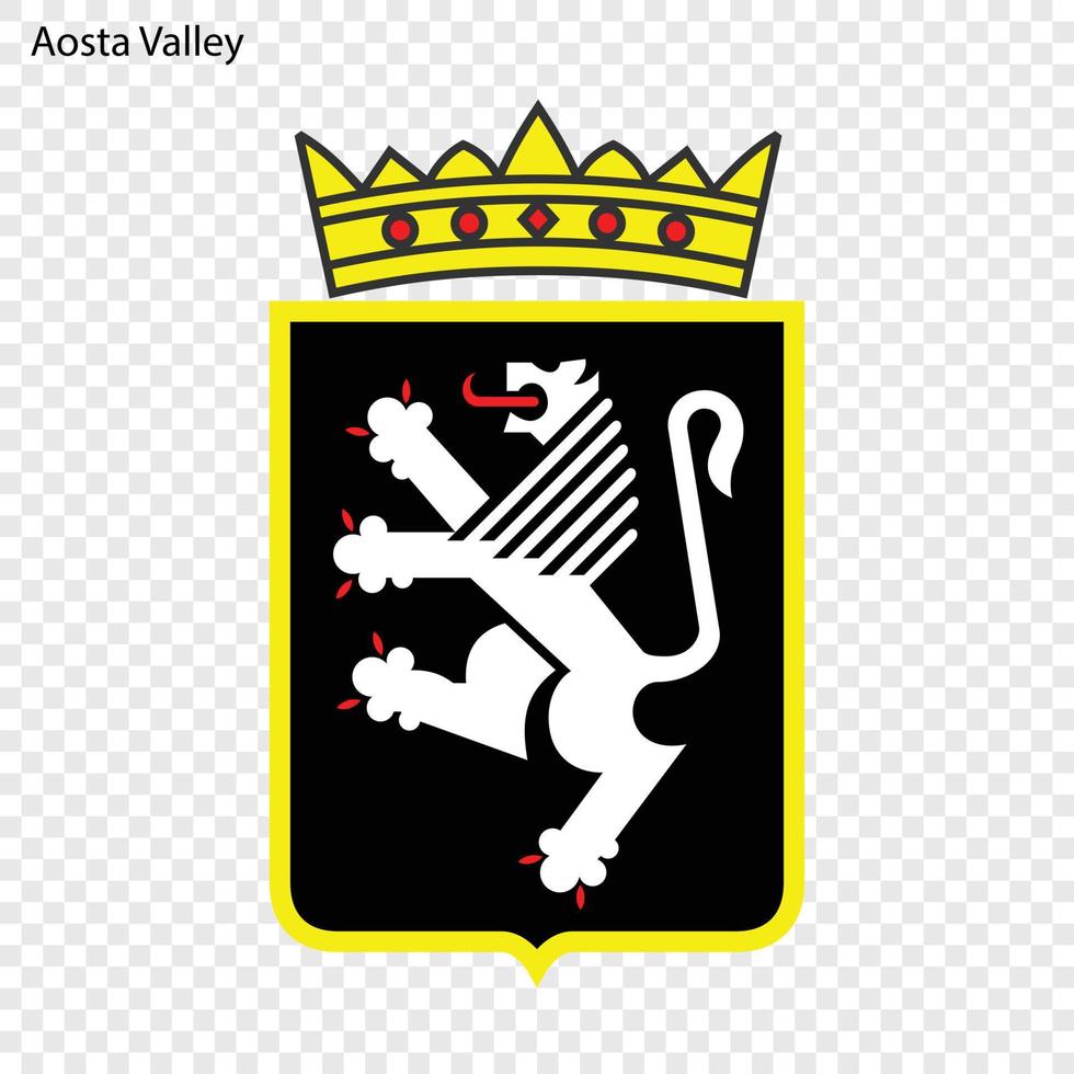 Emblem Provinz Italien. vektor