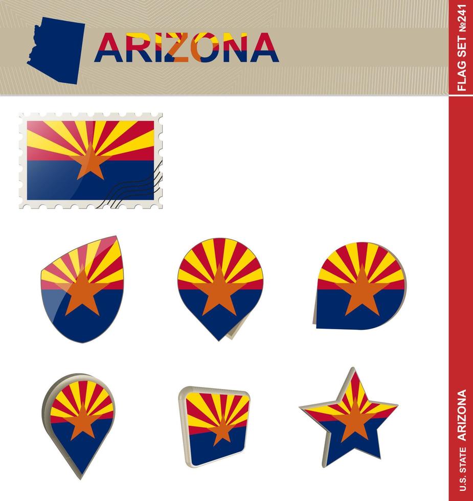 Arizona-Flaggensatz, Flaggensatz vektor