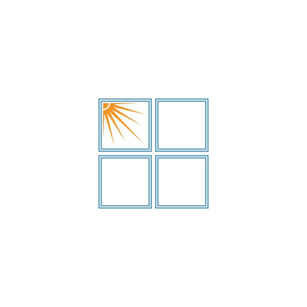 Windows logotyp ikon design illustration mall vektor