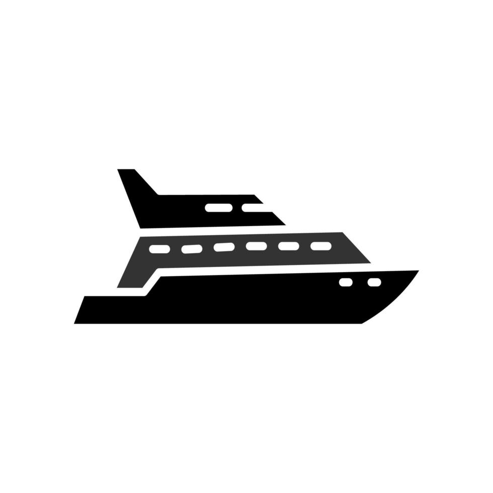 Abbildung Vektorgrafik Yacht-Symbol vektor