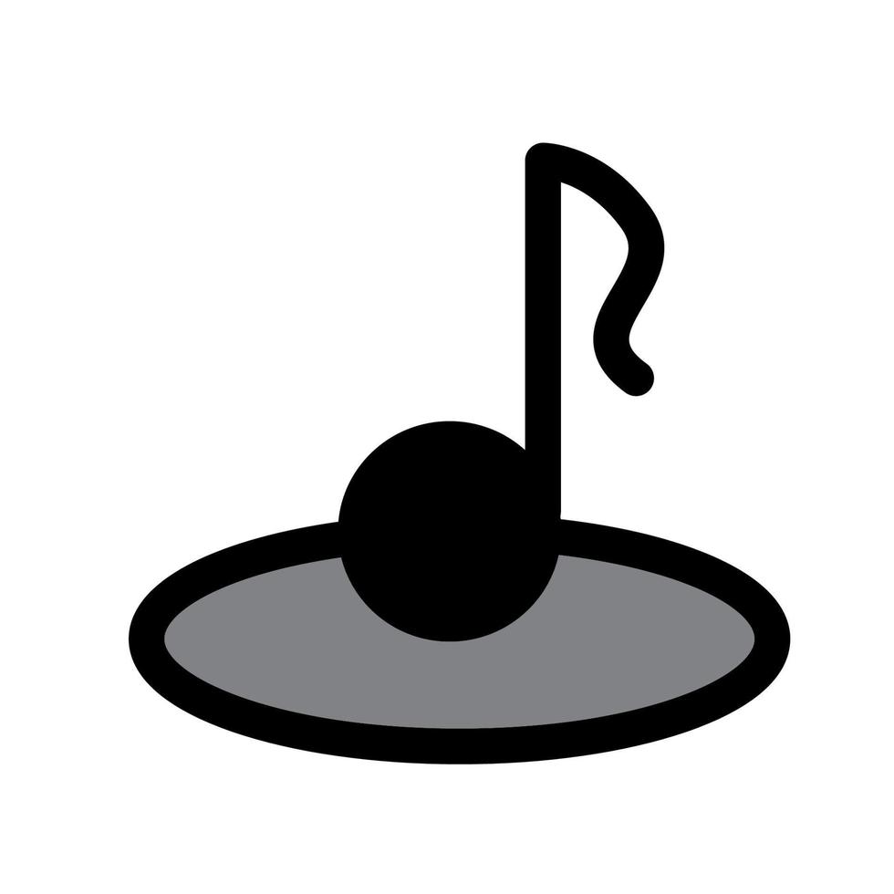 illustration vektorgrafik av musik ikon vektor