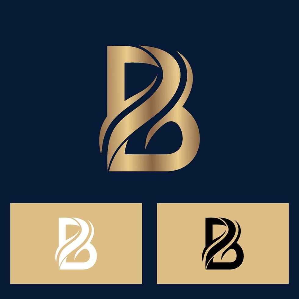 bokstaven b illustration logotyp gratis vektor