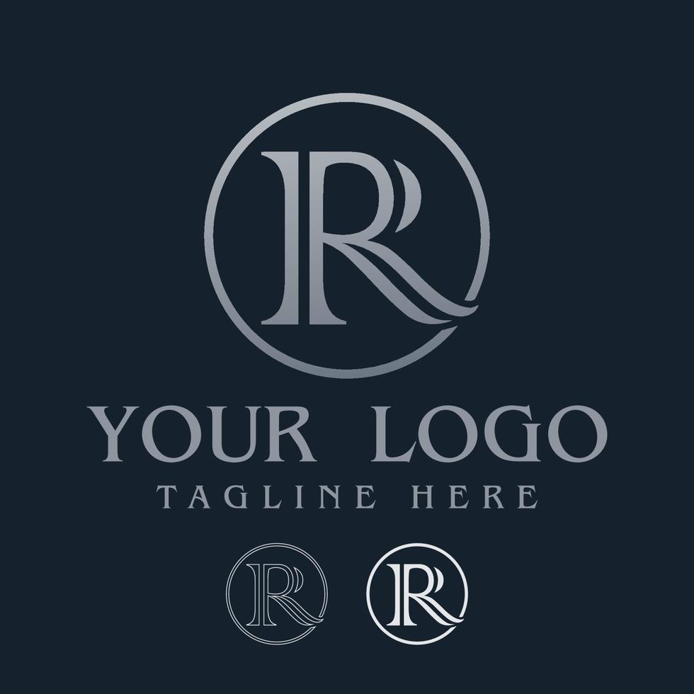 buchstabe r logo ideen kostenloser vektor