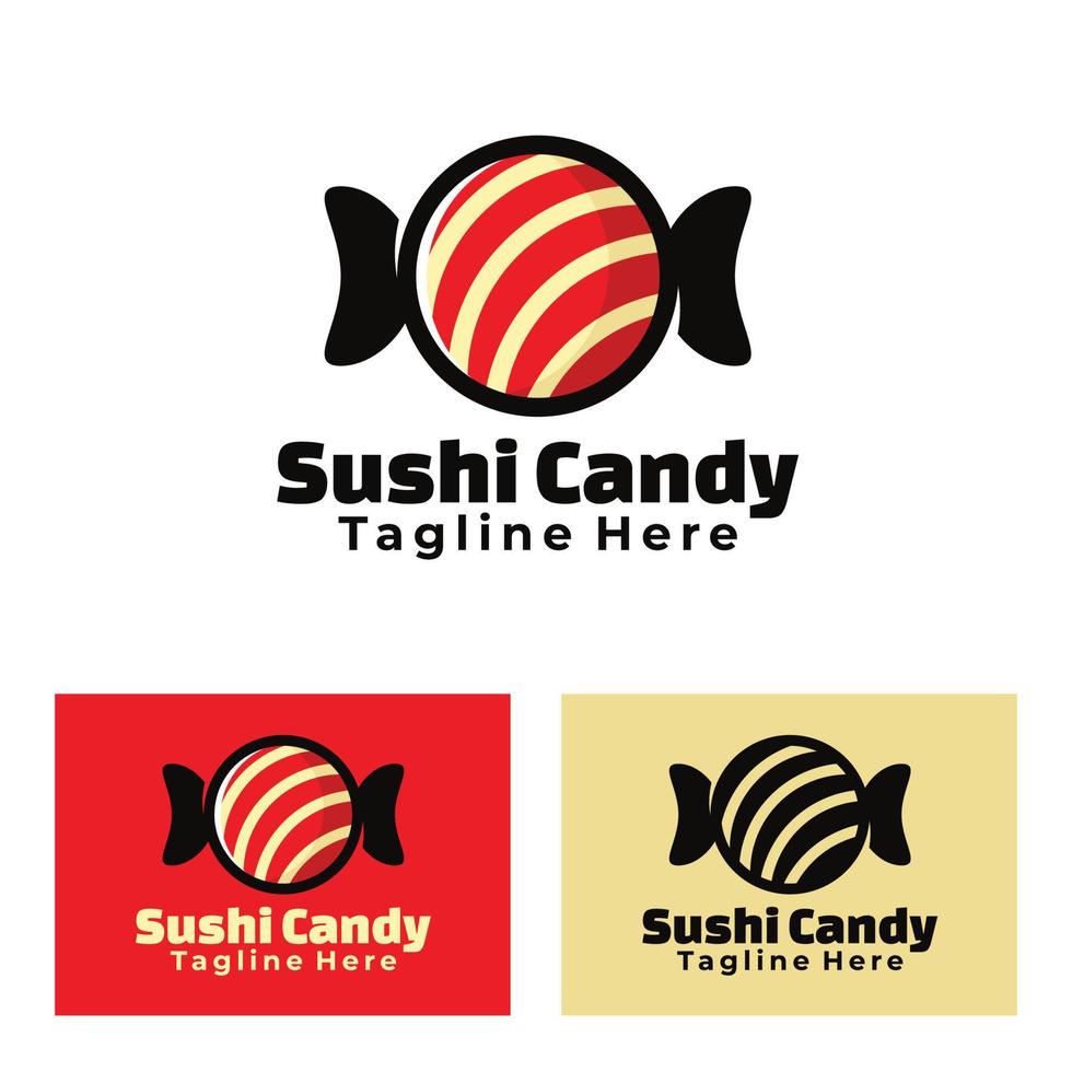 sushi godis konst logotyp illustration vektor