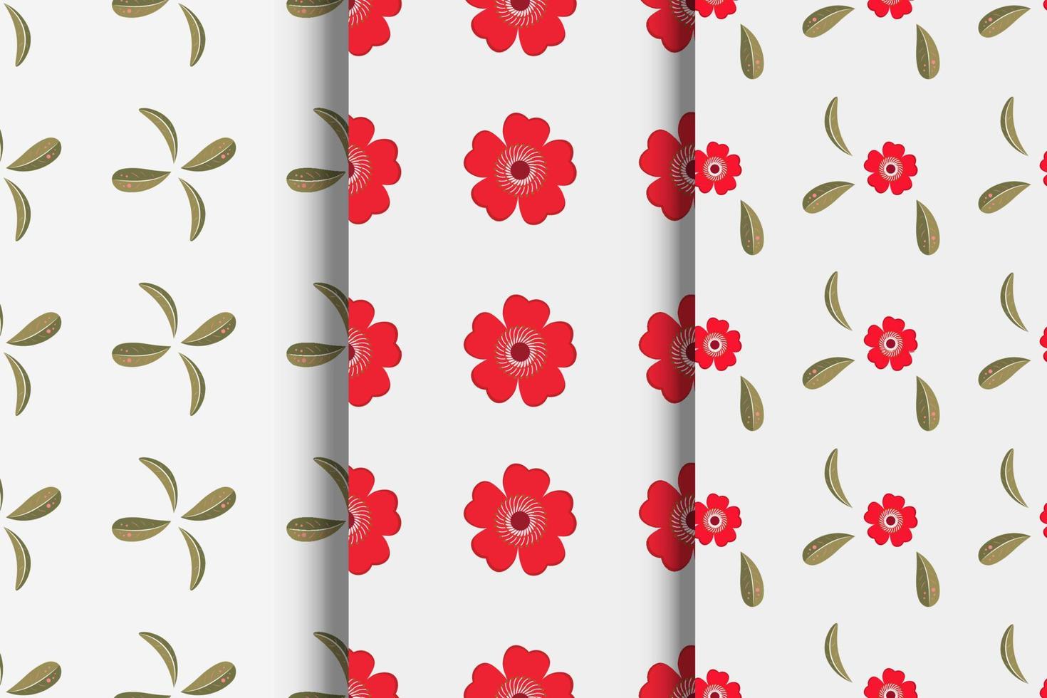 Mustersatz, Blumenmuster in der kleinen Blume. zufällig verstreute Motive. Vektortextur. elegante vorlage für modedrucke. Druck mit kleinen Blumen. vektor