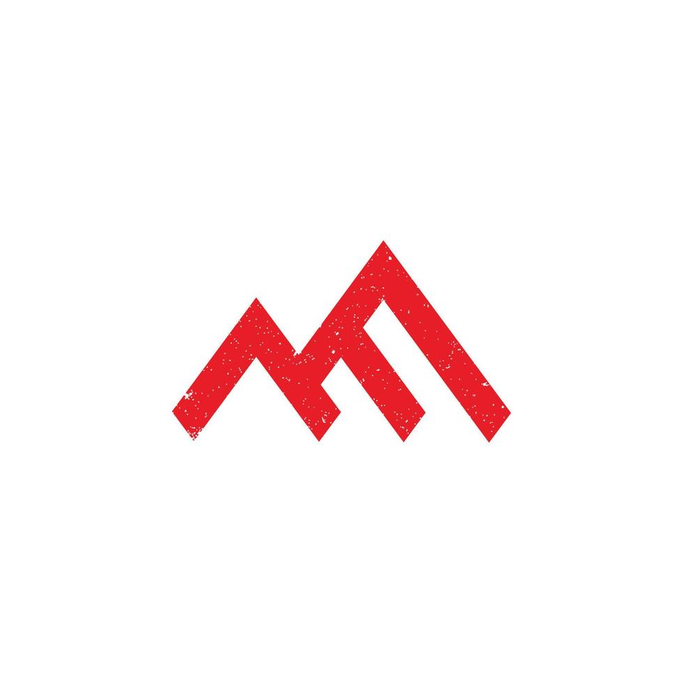 abstrakt initial bokstav ae-logotyp i röd färg isolerad i vit bakgrund ansökt för anpassad byggföretagslogotyp som också passar för märken eller företag som har initialt namn ea vektor