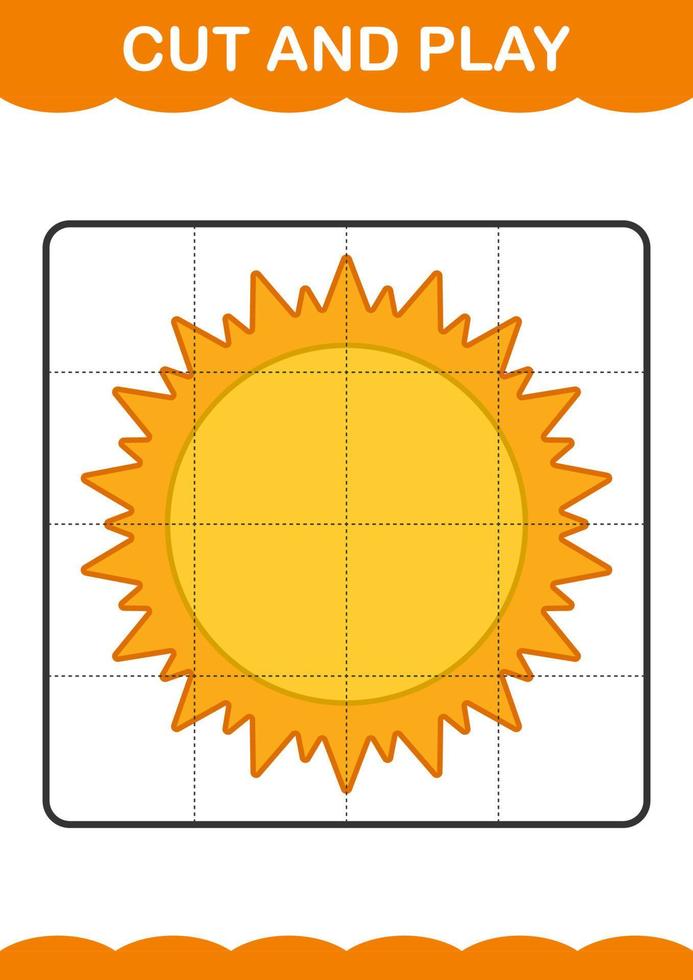 klippa och leka med solen vektor