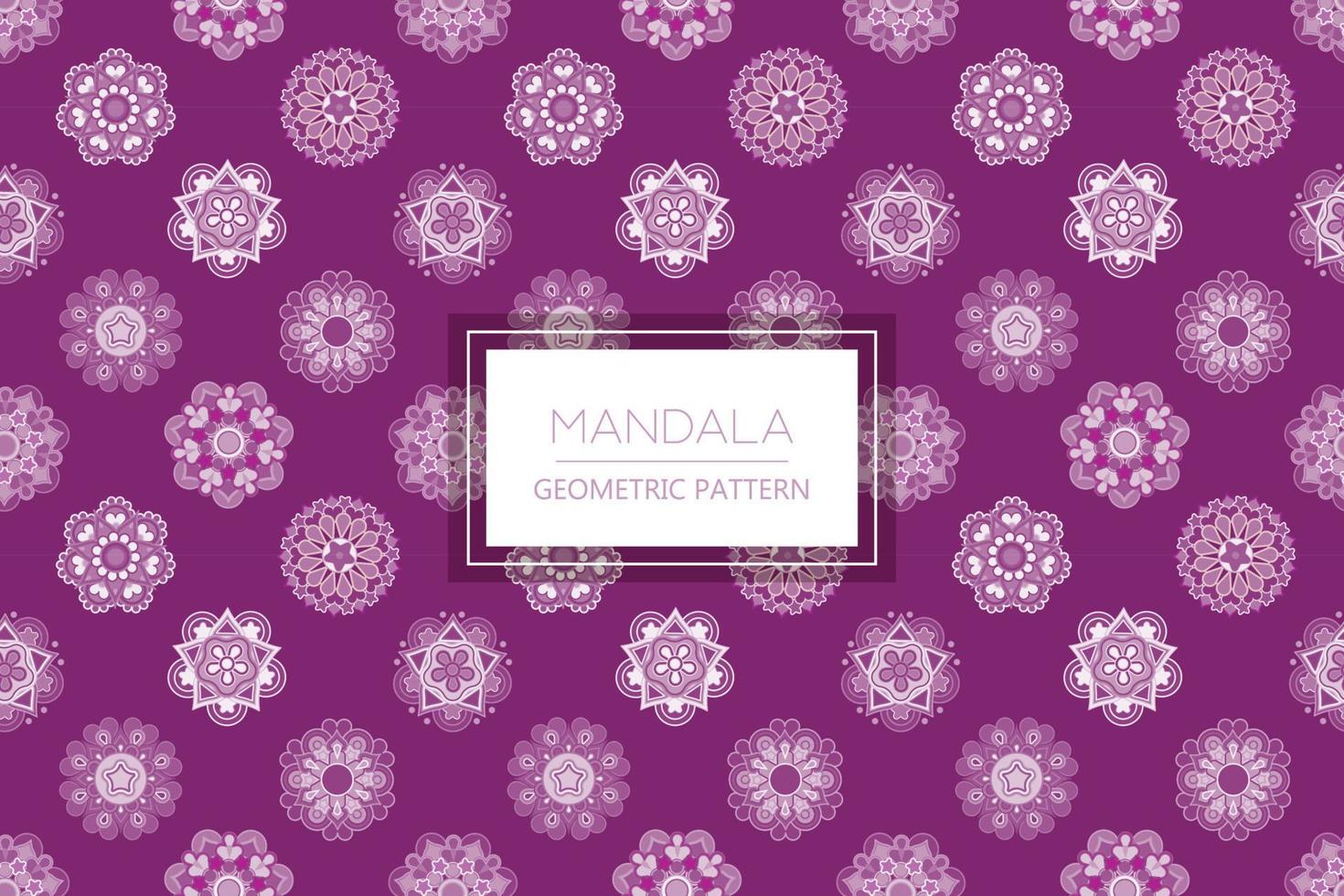weißes Mandala florales nahtloses Hintergrundmuster vektor