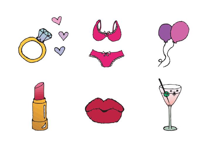 Gratis Bacheloretty Party Vector Series