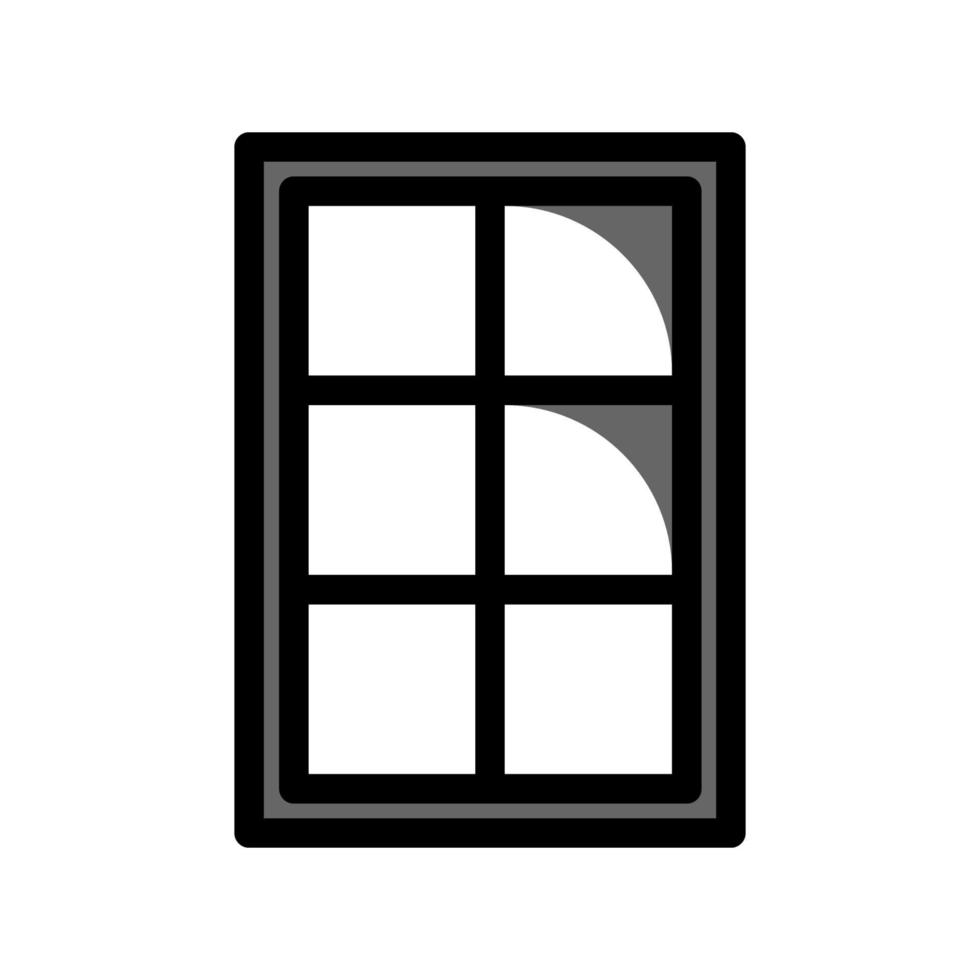 Abbildung Vektorgrafik des Fenstersymbols vektor