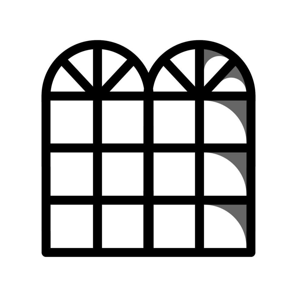 Abbildung Vektorgrafik des Fenstersymbols vektor