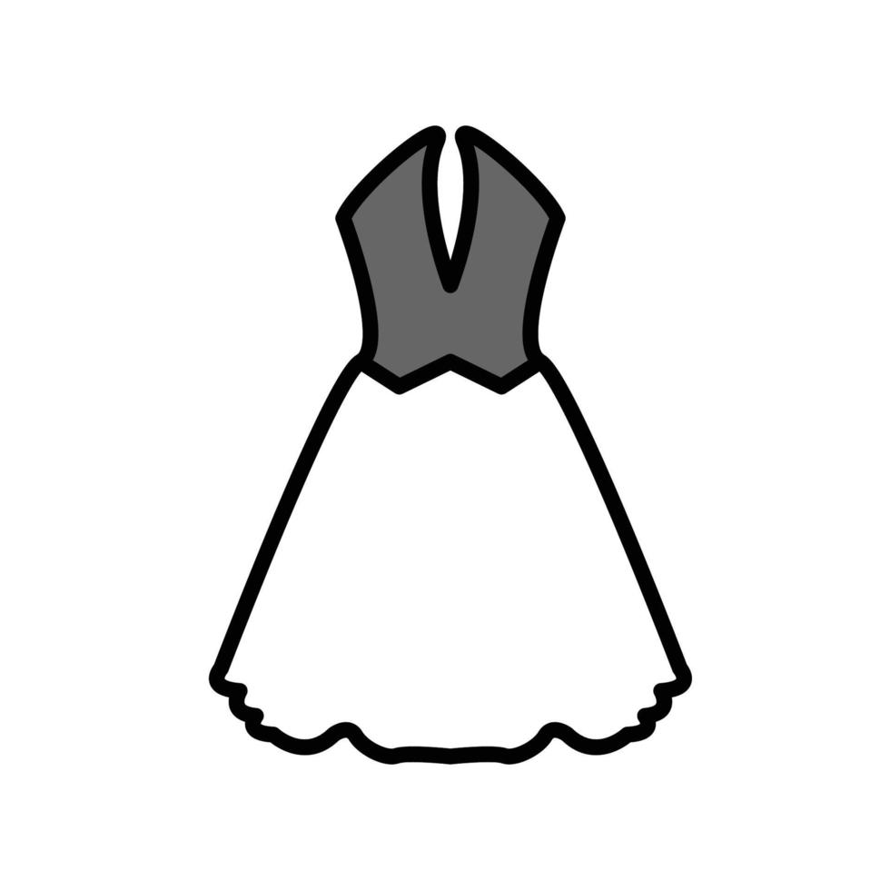 Abbildung Vektorgrafik Kleid-Symbol vektor