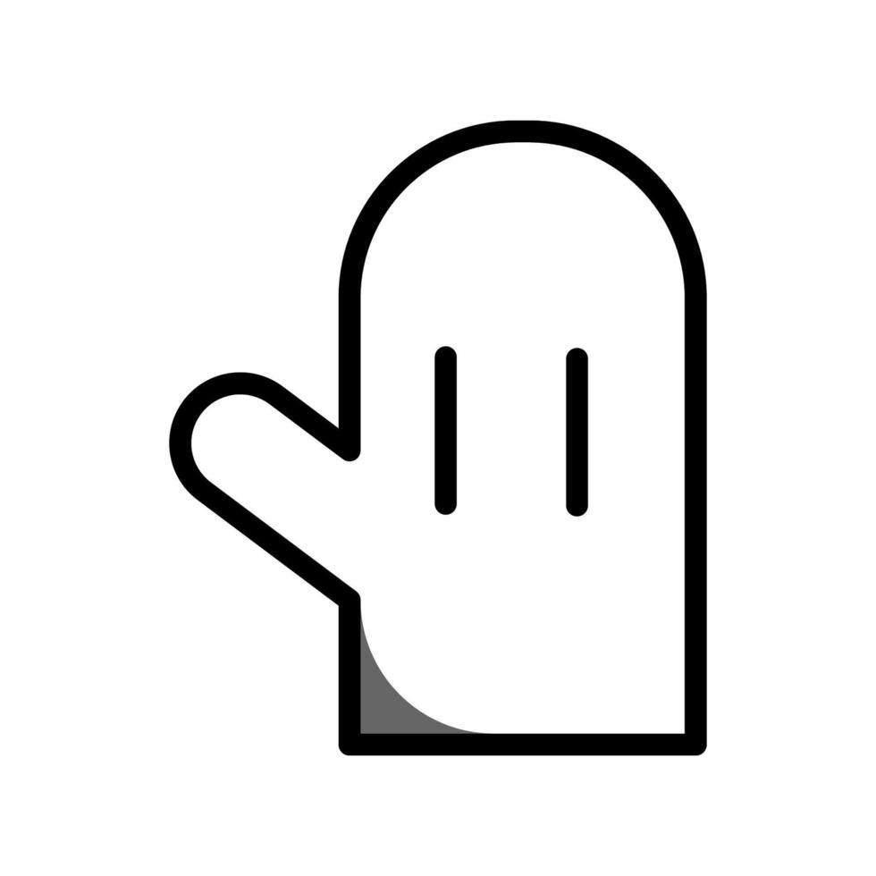 Illustrationsvektorgrafik des Handschuhsymbols vektor