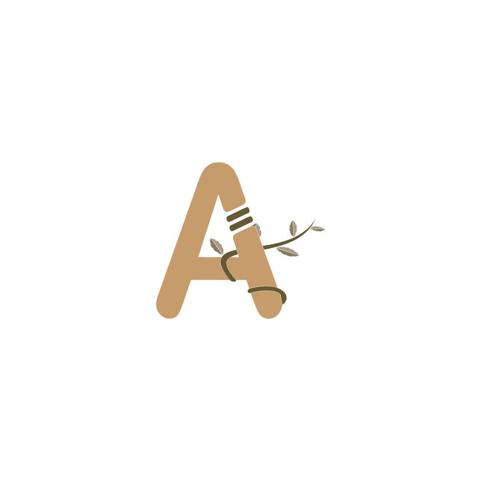 bokstaven en logotyp vektor illustration design