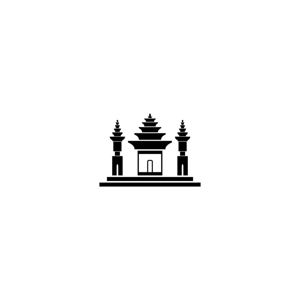 tempel vektor ikon design illustration