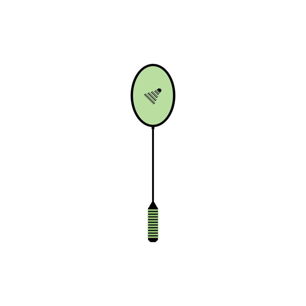 Badminton-Vektor-Vorlage-Icon-Design-Illustration vektor