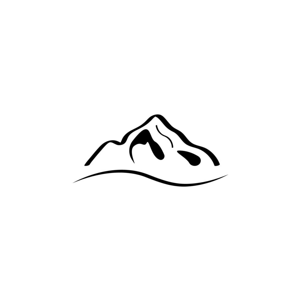 Berge-Symbol-Logo-Vektor-Illustration vektor