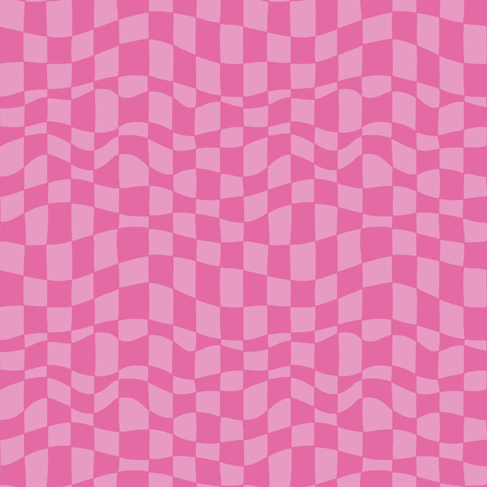 vintage retro rosa skev schackbräde sömlös bakgrundsdesign vektor