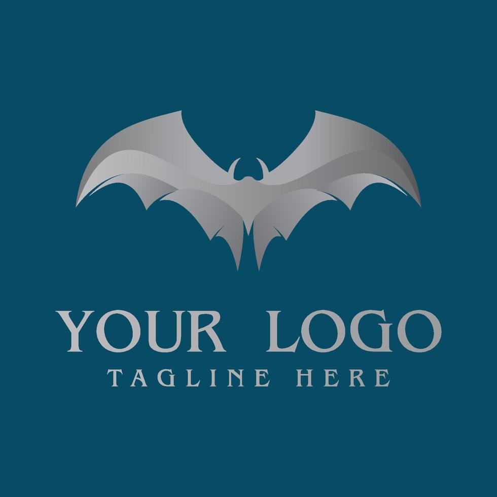 bat logotyp design vektor