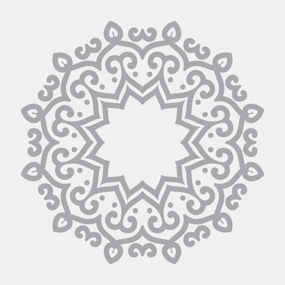 Premium-Vektor der Blumenart-Mandala-Designillustration vektor