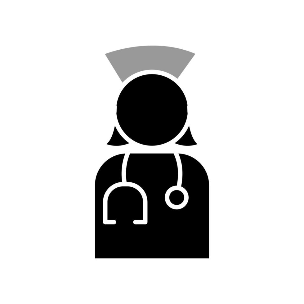 Krankenschwester-Symbol-Vorlage vektor