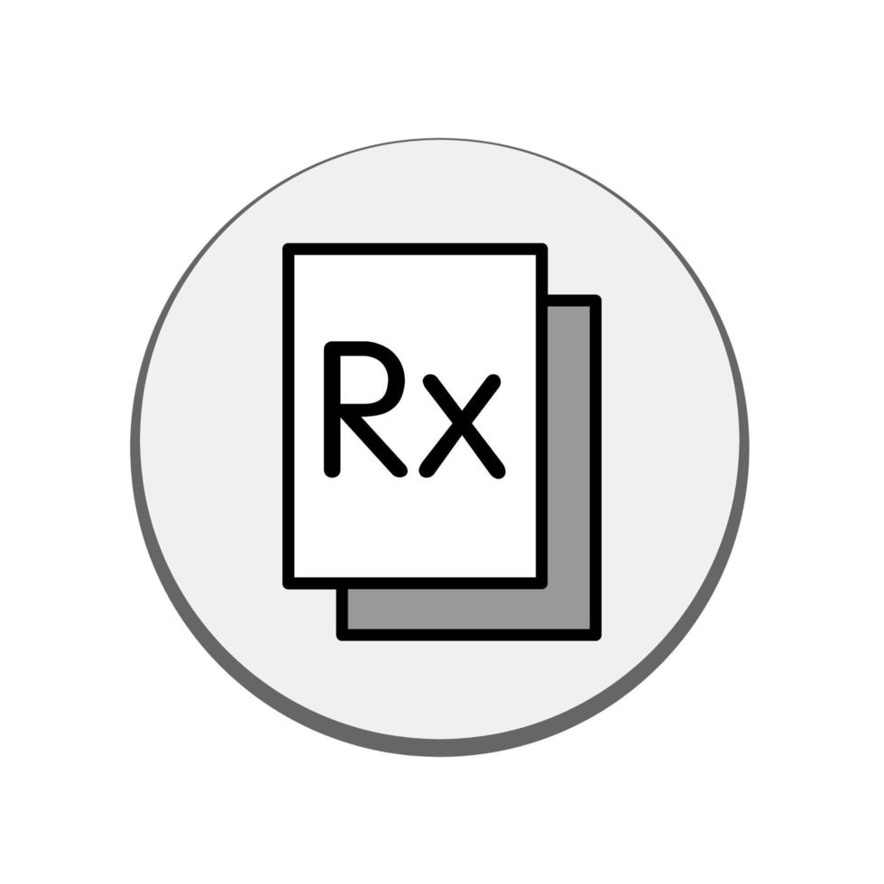 Abbildung Vektorgrafik des RX-Symbols vektor