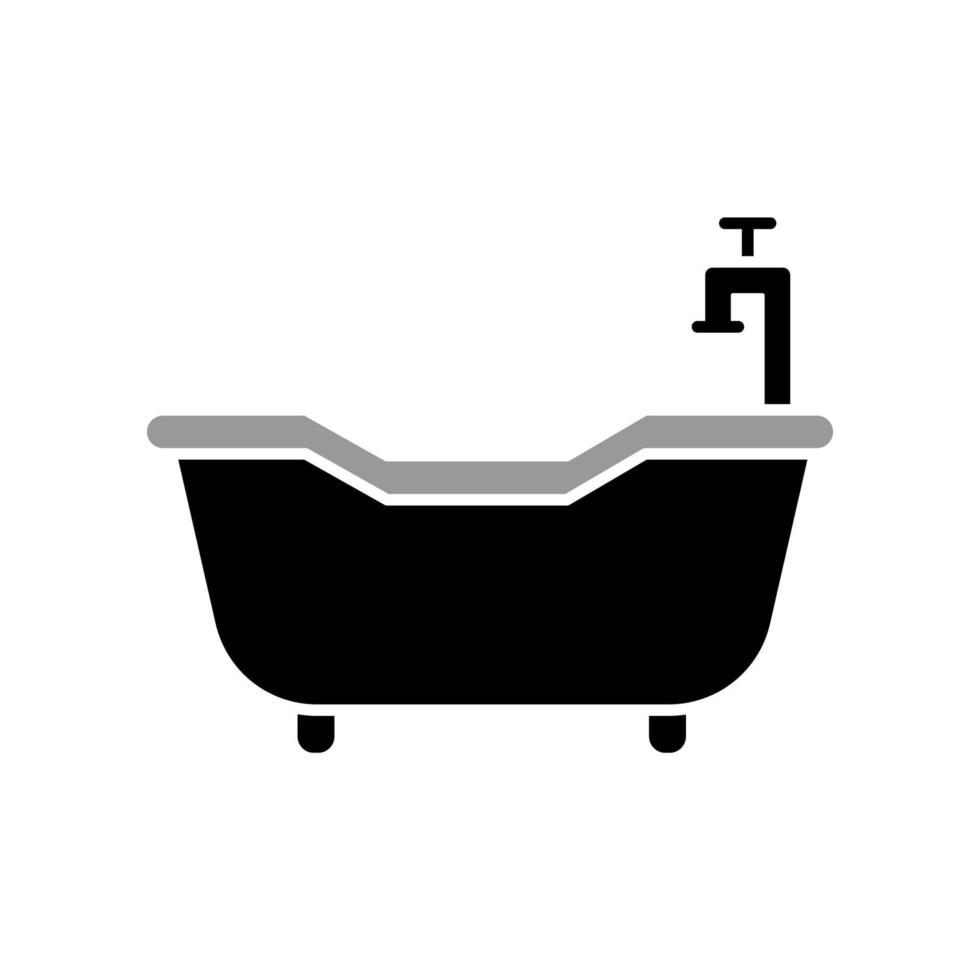 Abbildung Vektorgrafik Badewanne Symbol vektor