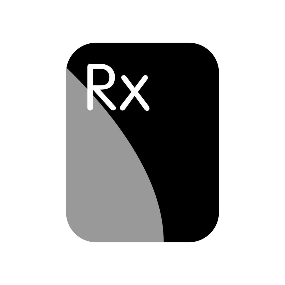 Abbildung Vektorgrafik des RX-Symbols vektor
