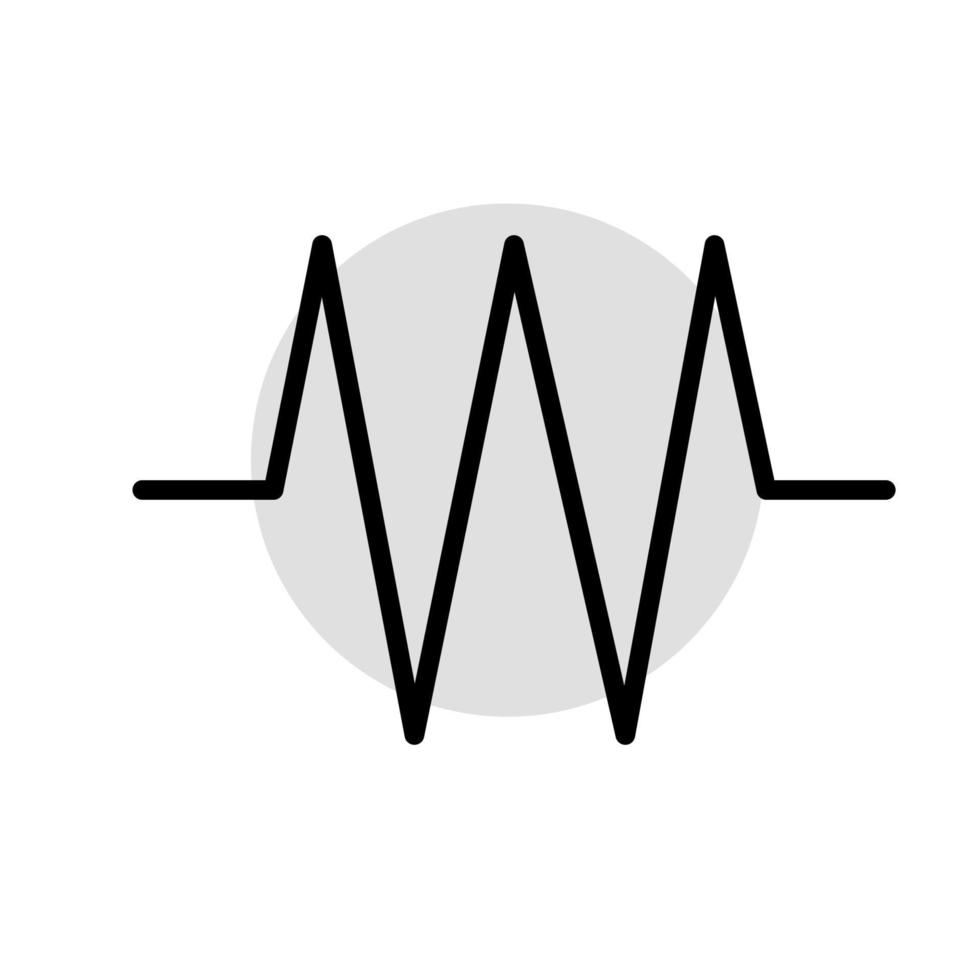 Abbildung Vektorgrafik von Herz-Puls-Symbol vektor